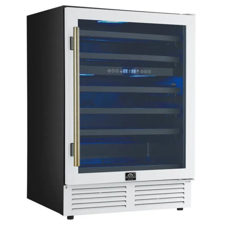 FORNO 24" Dual Zone Wine Cooler 24" - FWCDR6634-24 White Clearance