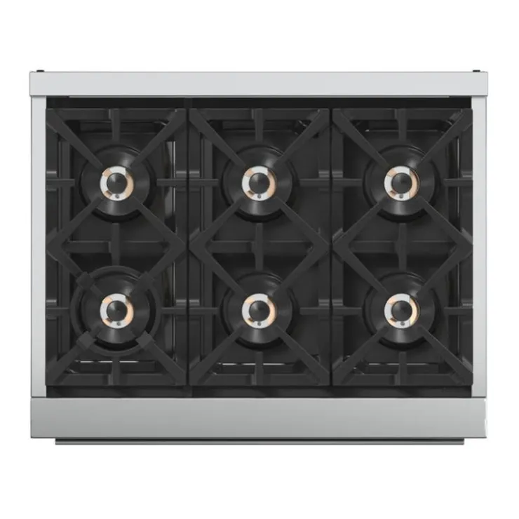 FORNO 36'' Gas Range 36" Electric Gas - FFSGS6260-36 Stainless Outlet