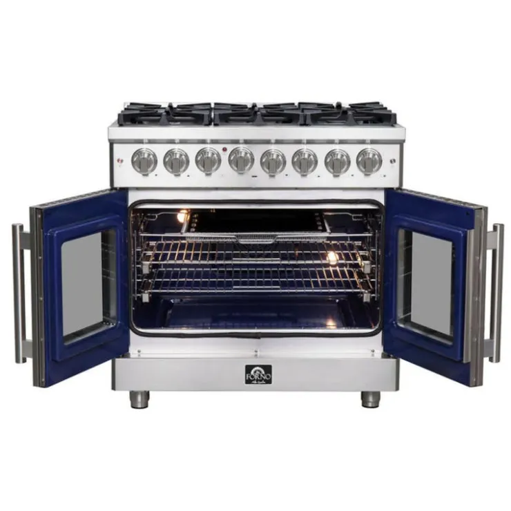 FORNO 36 In Gas Range 36" Electric Gas - FFSGS6325-36 Stainless Outlet