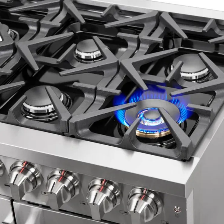 FORNO 36 In Gas Range 36" Electric Gas - FFSGS6325-36 Stainless Outlet