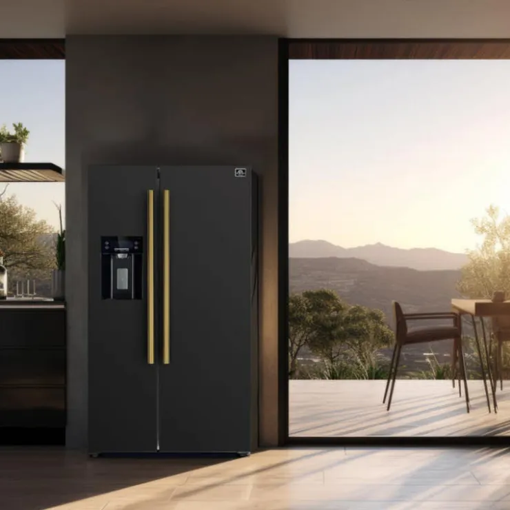 FORNO 36 in Side-by-Side Refrigerator Side by side - FFRBI1844-36 Black New