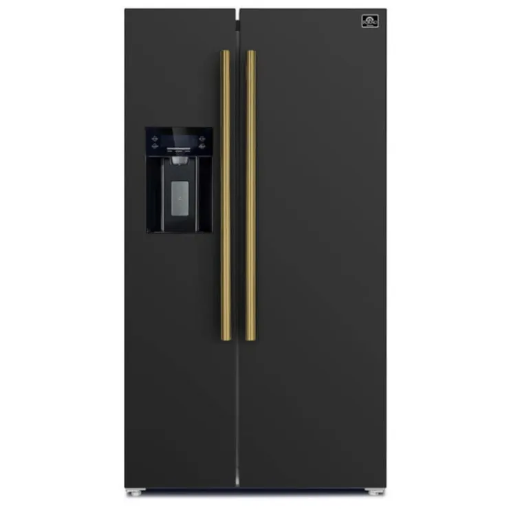FORNO 36 in Side-by-Side Refrigerator Side by side - FFRBI1844-36 Black New