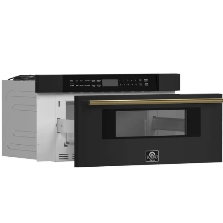FORNO 30" Microwave Drawer 1500 30" FMWDR3000-30 Black Clearance