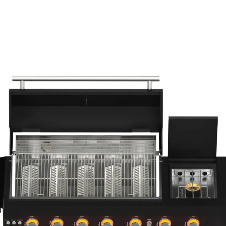FORNO All'Aperto Outdoor Kitchen with BBQ, Pizza Oven, Sink and Bar – 87,600 BTU Black Online