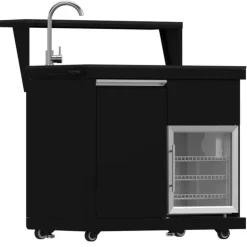 FORNO All'Aperto Outdoor Kitchen with BBQ, Sink and Bar – 62 600 BTU Black Online