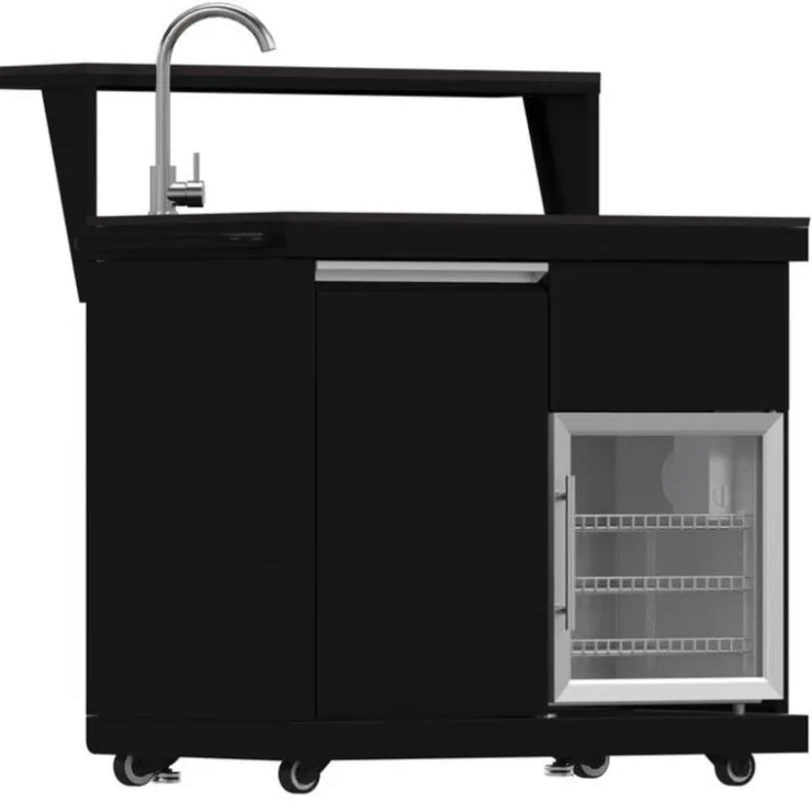 FORNO All'Aperto Outdoor Kitchen with BBQ, Sink and Bar – 62 600 BTU Black Online