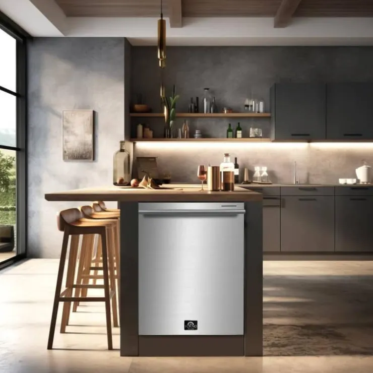 FORNO Dishwasher Built-In 24" 49dB - FDWBI8067-24 Stainless Sale