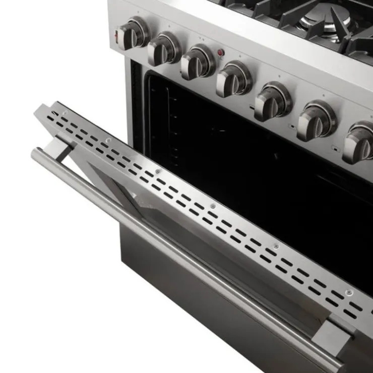 FORNO Dual Fuel Range 36" Dual Energy Gas - FFSGS6156-36 Stainless Hot