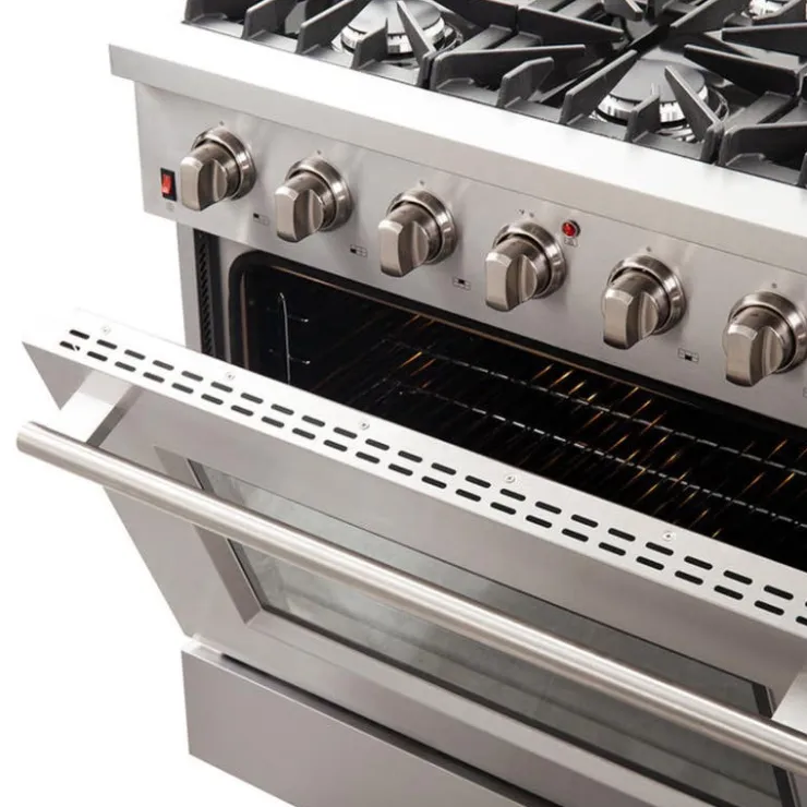 FORNO Gas Range 36" Electric Gas - FFSGS6244-36 Stainless Online