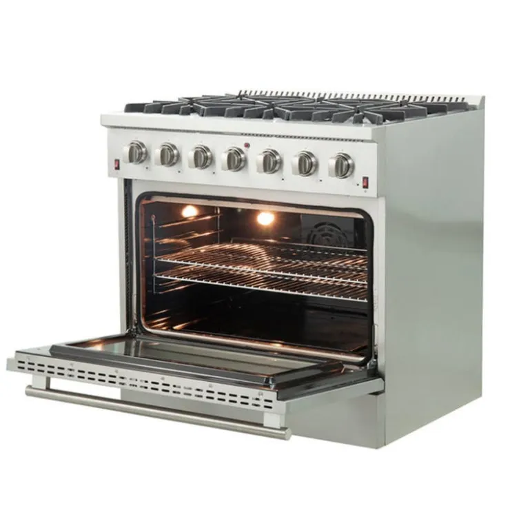FORNO Gas Range 36" Electric Gas - FFSGS6244-36 Stainless Online