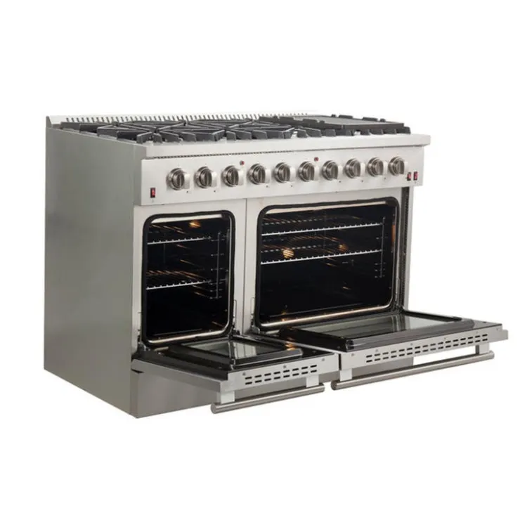FORNO Gas Range 48" Electric Gas - FFSGS6244-48 Stainless
