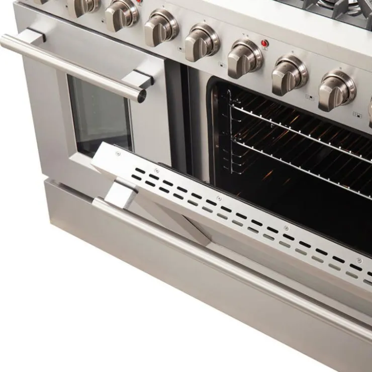 FORNO Gas Range 48" Electric Gas - FFSGS6244-48 Stainless