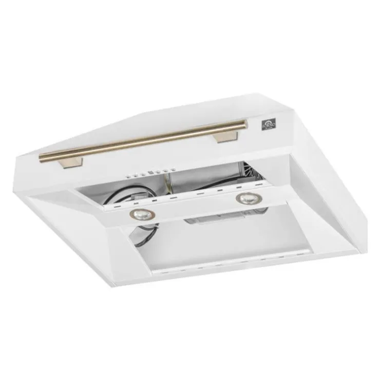 FORNO 30-inch Wall-Mounted Range Hood Wall Mount 30" , 600 CFM - FRHWM5095-30 White Hot