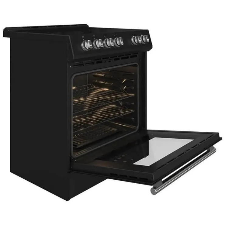FORNO Range 30" Electric Glass-Ceramic - FFSEL6022-30 Black Clearance