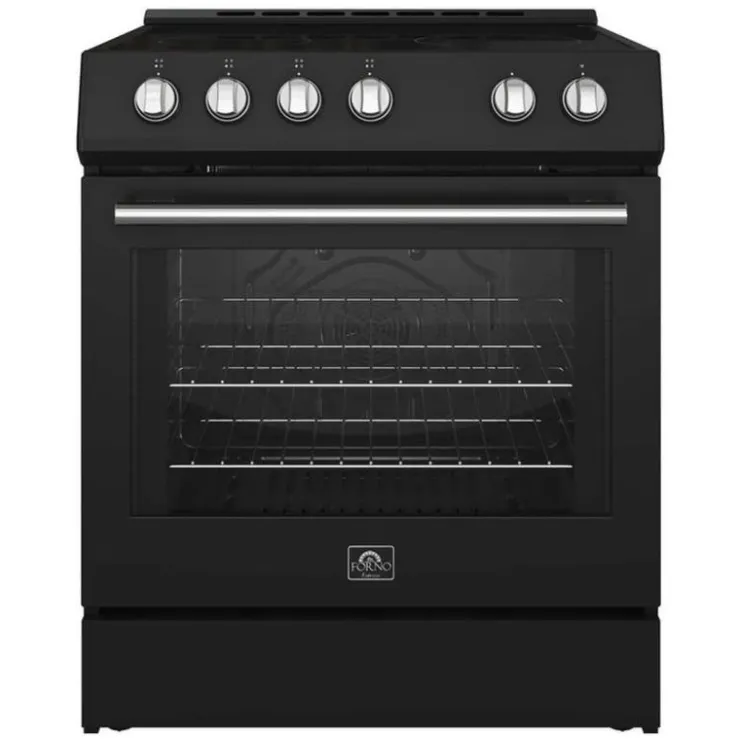 FORNO Range 30" Electric Glass-Ceramic - FFSEL6022-30 Black Clearance