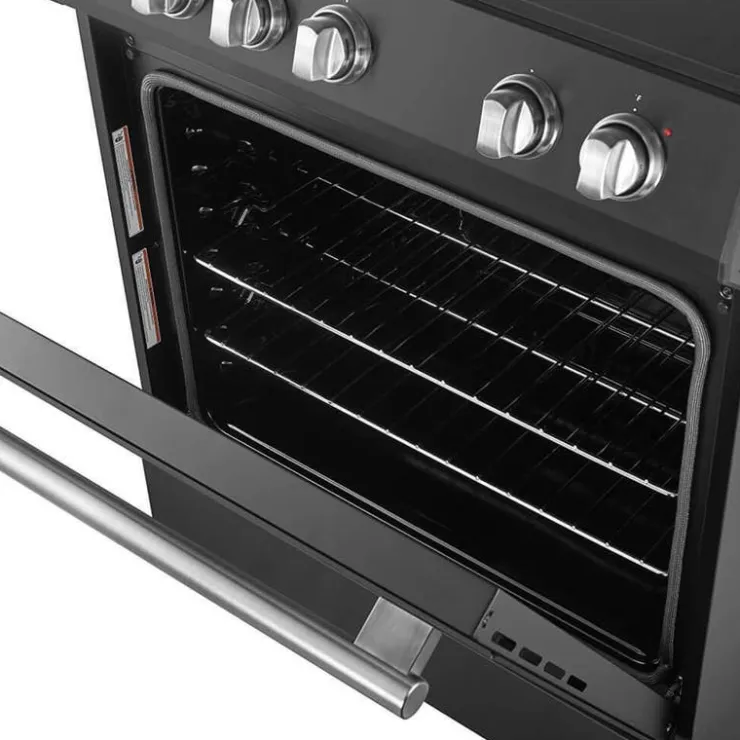FORNO Range 30" Electric Glass-Ceramic - FFSEL6022-30 Black Clearance
