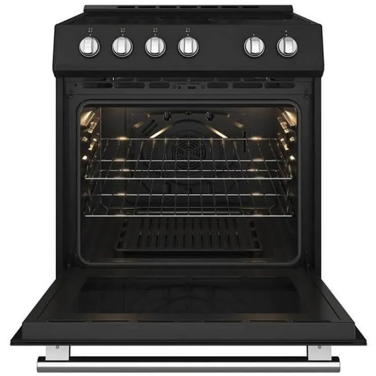 FORNO Range 30" Electric Glass-Ceramic - FFSEL6022-30 Black Clearance