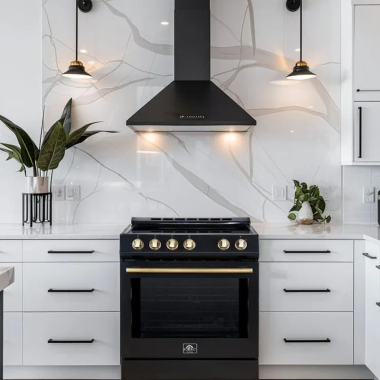FORNO Range 30" Electric Induction - FFSIN0982-30 Black Clearance