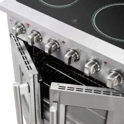 FORNO Range 30" Electric Glass-Ceramic - FFSEL6917-30 Stainless Hot