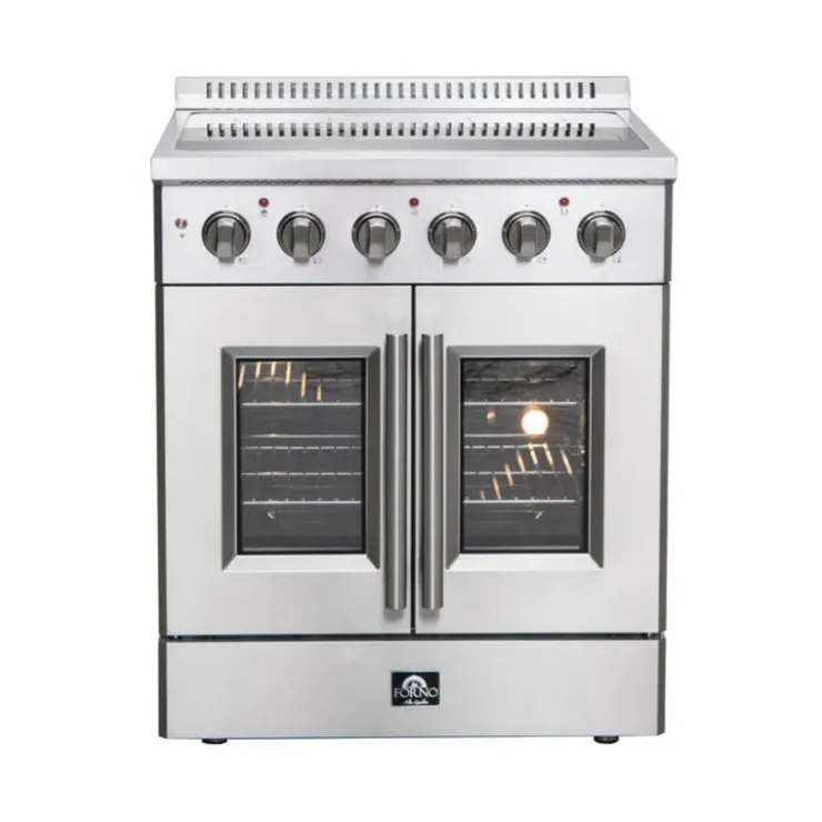 FORNO Range 30" Electric Glass-Ceramic - FFSEL6917-30 Stainless Hot