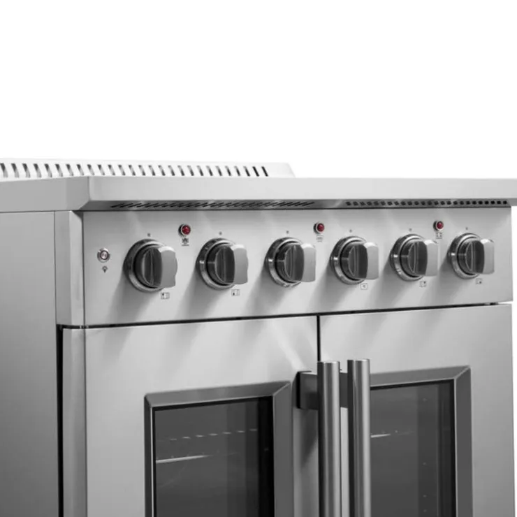 FORNO Range 30" Electric Glass-Ceramic - FFSEL6917-30 Stainless Hot