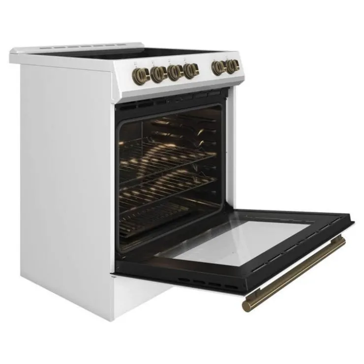 FORNO Range 30" Electric Glass-Ceramic - FFSEL6022-30 White