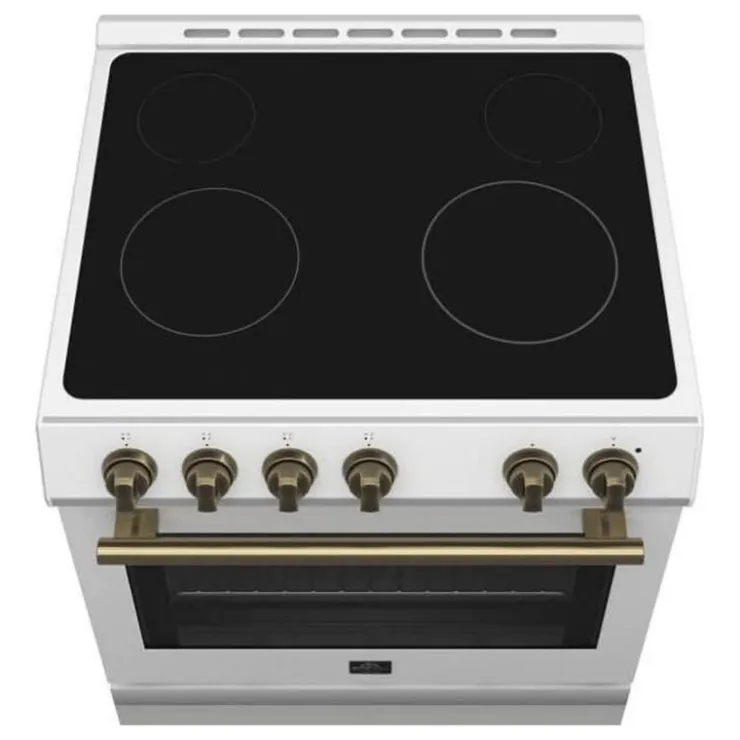 FORNO Range 30" Electric Glass-Ceramic - FFSEL6022-30 White