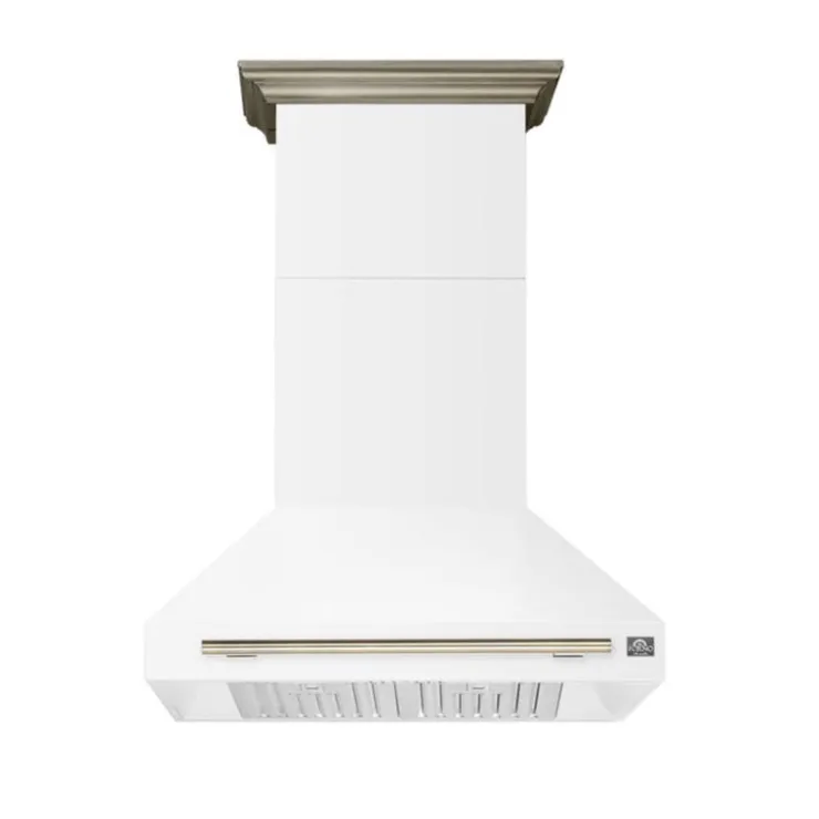 FORNO Wall-Mounted Range Hood 36" Wall Mount 35.4" - FRHWM5095-36 White New