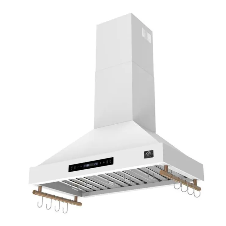 FORNO Wall-Mounted Range Hood Wall Mount 35.2" , 375 CFM - FRHWM5503-36 White New