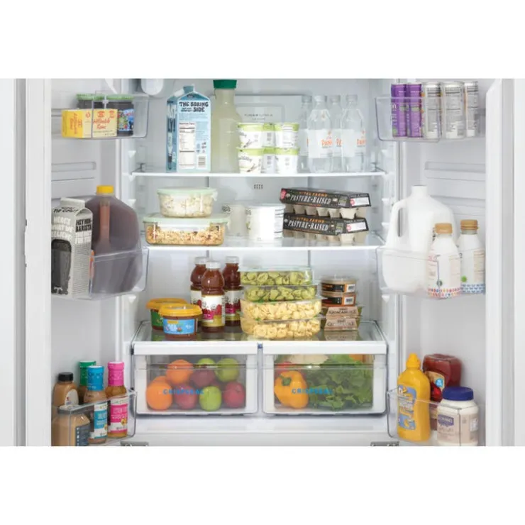 Frigidaire 18 Cu ft 32 In Refrigerator Bottom Freezer, French door - FRFG1723AW White Outlet