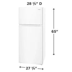 Frigidaire 16 Cu Ft 28 In Refrigerator Top Freezer - FRTE1622AW White