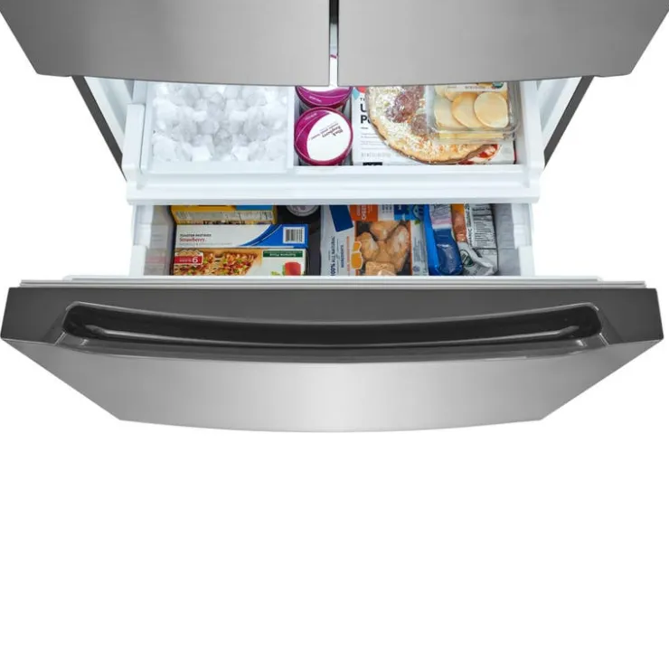 Frigidaire 20 Cu ft 33 In Refrigerator Bottom Freezer, French door - FRFG2033AV Stainless Outlet