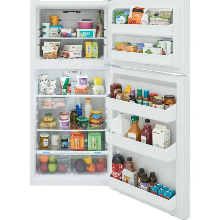 Frigidaire 18 Cu Ft 30 In Refrigerator Top Freezer - FRTE1835AW White Clearance