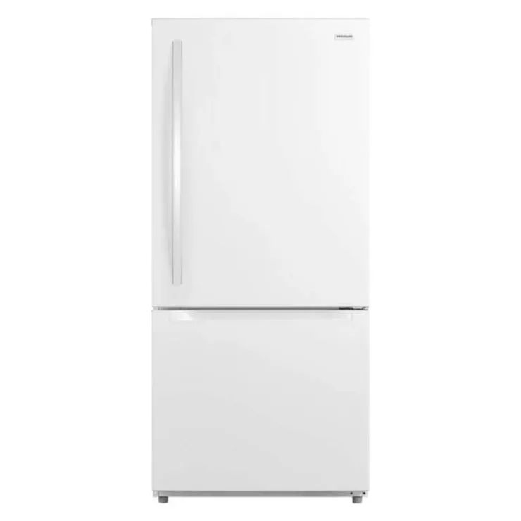 Frigidaire 19 Cu ft 30 In Refrigerator Bottom Freezer - FRBE1925AW White Hot
