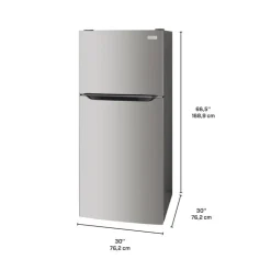 Frigidaire 18 Cu ft 30 In Refrigerator Top Freezer - FRTE1835AS Stainless Outlet
