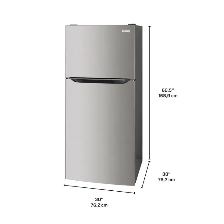 Frigidaire 18 Cu ft 30 In Refrigerator Top Freezer - FRTE1835AS Stainless Outlet