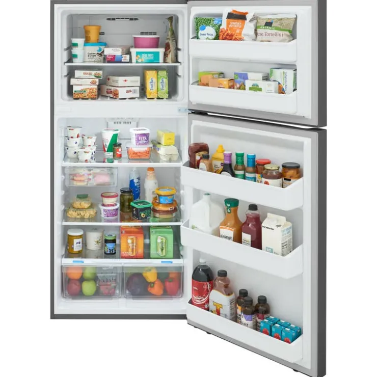 Frigidaire 18 Cu ft 30 In Refrigerator Top Freezer - FRTE1835AS Stainless Outlet