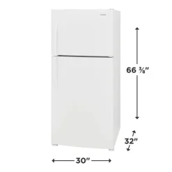 Frigidaire 20 Cu ft Refrigerator Top Freezer - FFHT2022AW White Best