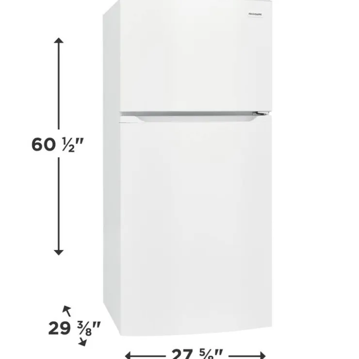 Frigidaire 27 in 13,9 cu ft refrigerator Top Freezer - FFHT1425VW White Online