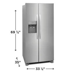 Frigidaire 33 in 22,3 Cu Ft refrigerator French door - FRSS2323AS Stainless Clearance