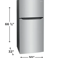 Frigidaire 30 in 20 cu ft refrigerator Top Freezer - FFTR2045VS Stainless Discount