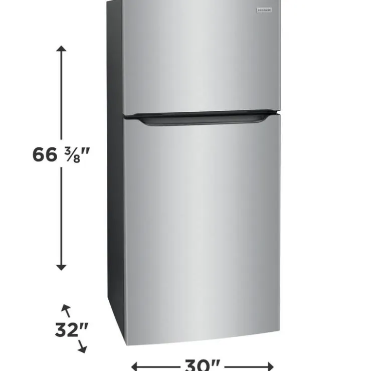 Frigidaire 30 in 20 cu ft refrigerator Top Freezer - FFTR2045VS Stainless Discount