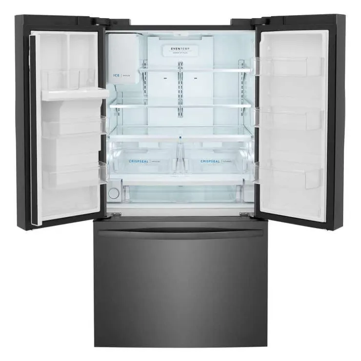 Frigidaire 36 In 27,8 Cu Ft Refrigerator Bottom Freezer, French door - FRFS2823AD Black Stainless Best