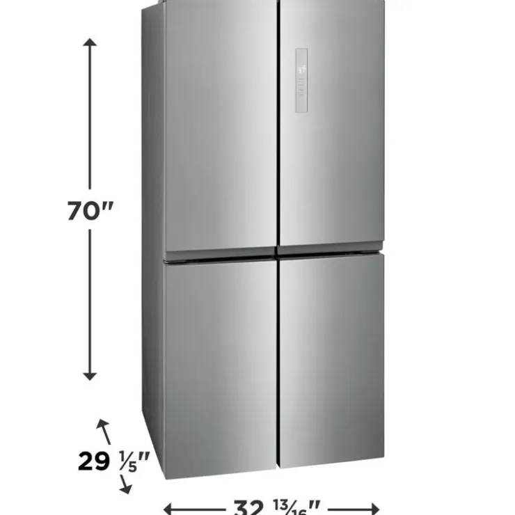Frigidaire 33 in 17,4 cu ft refrigerator Bottom Freezer, French door - FRQG1721AV Stainless Clearance