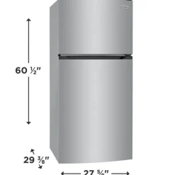 Frigidaire 27 in 13,6 cu ft refrigerator Top Freezer - FFHT1425VV Stainless Discount