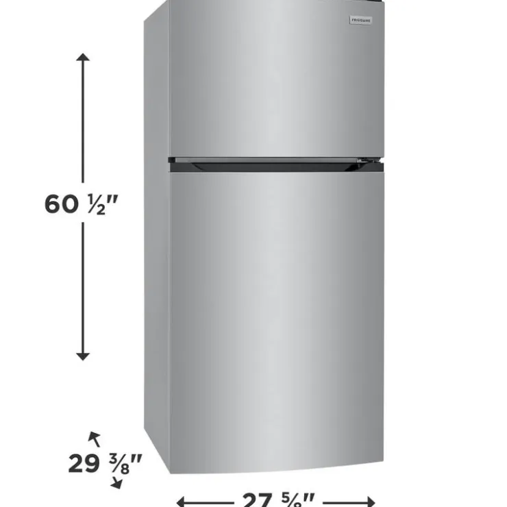Frigidaire 27 in 13,6 cu ft refrigerator Top Freezer - FFHT1425VV Stainless Discount