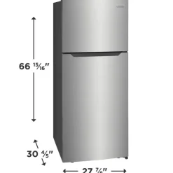Frigidaire 28 in 17,6 Cu Ft refrigerator Top Freezer - FFHT1822UV Stainless New