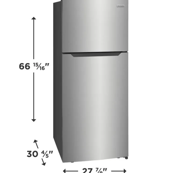 Frigidaire 28 in 17,6 Cu Ft refrigerator Top Freezer - FFHT1822UV Stainless New