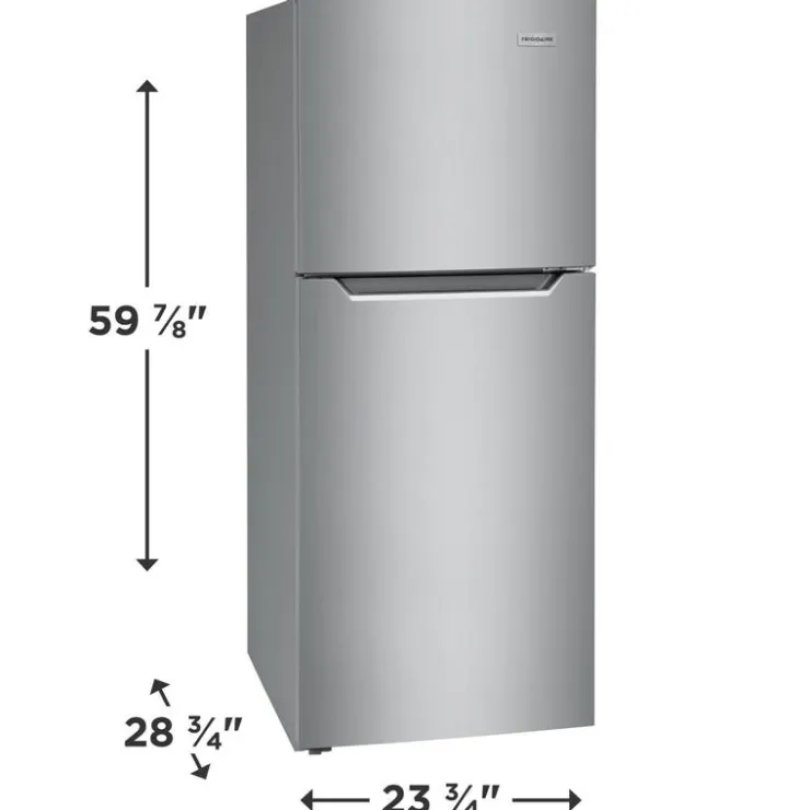 Frigidaire 24 in 11,6 ft cu refrigerator Top Freezer - FFET1222UV Stainless Online