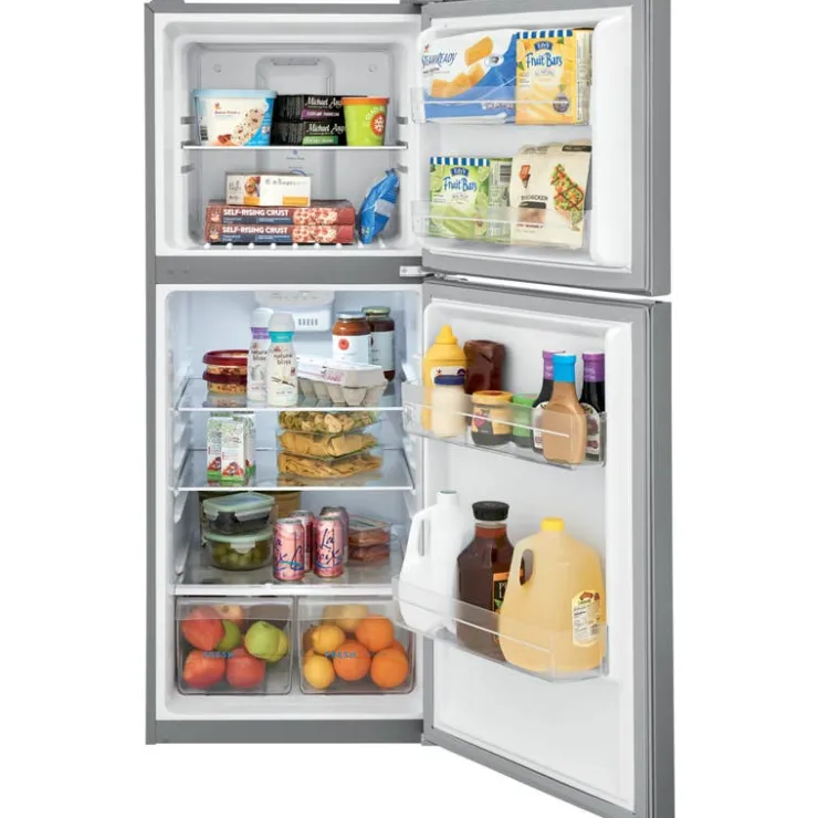 Frigidaire 24 in 10,1 ft cu refrigerator Top Freezer - FFET1022UV Stainless Sale